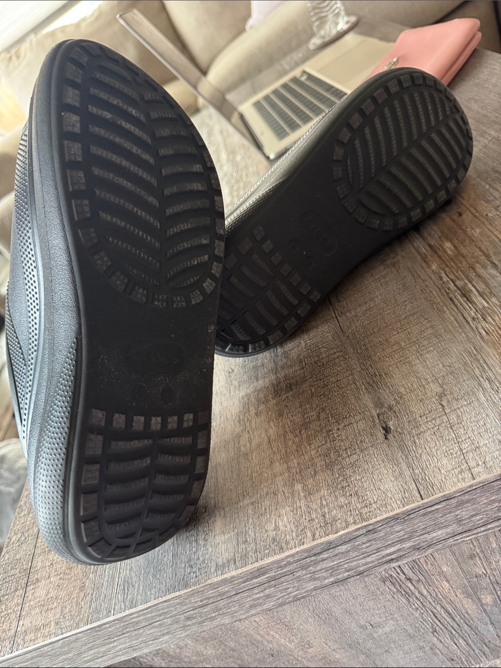 CROCS Women's Black Open-Toe Slide Sandals - Picture 3 of 4